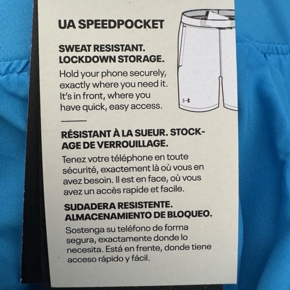Under Armour UA CoolSwitch 2-in-1 Lined Shorts Mens Medium M 5" Blue $70 - Picture 2 of 8